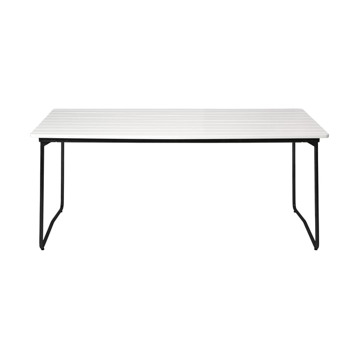 Mesa de comedor B31 170 , Roble lacado blanco-negro Grythyttan Stålmöbler