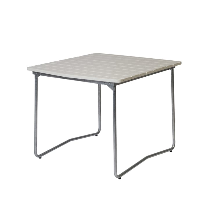 Mesa de comedor B31 84  - Roble lacado blanco-estructura galvanizada en caliente - Grythyttan Stålmöbler