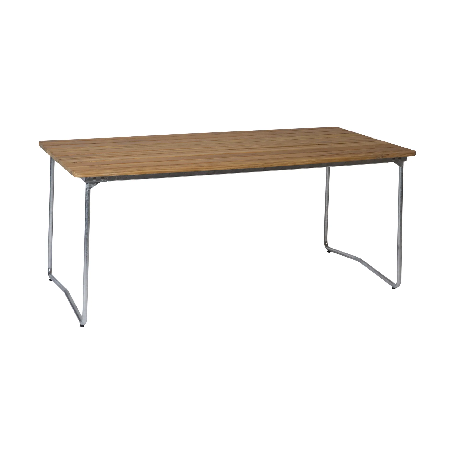 Mesa de comedor B31, Teca-estructura galvanizada en caliente Grythyttan Stålmöbler