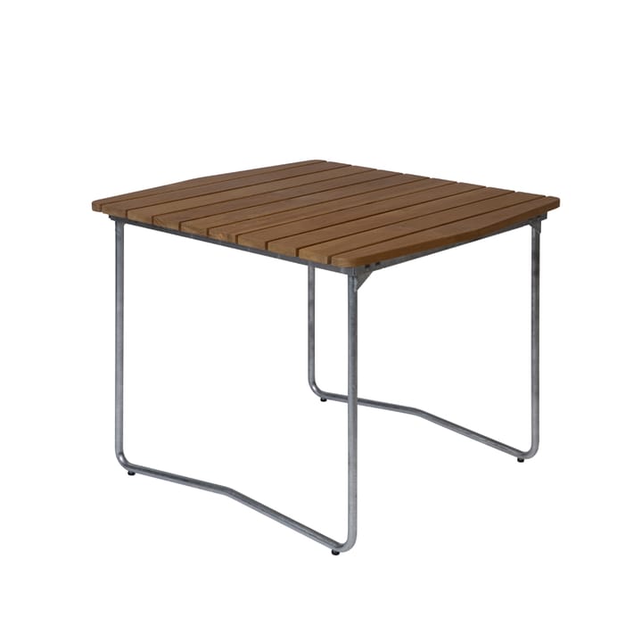 Mesa de comedor B31 - Teca-estructura galvanizada en caliente - Grythyttan Stålmöbler