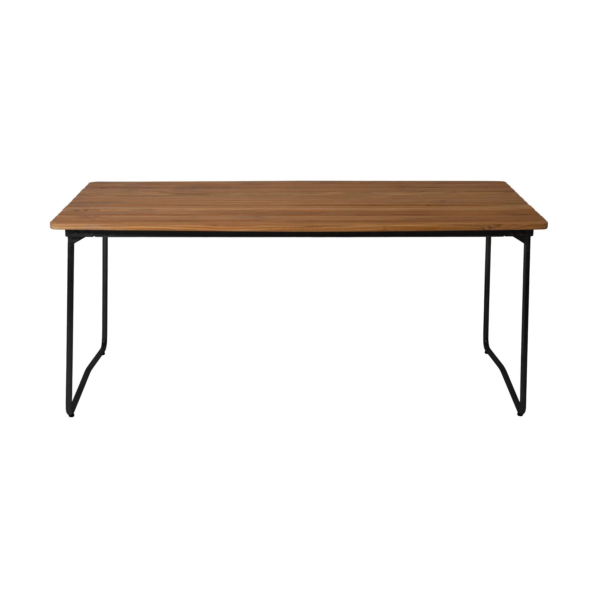 Mesa de comedor B31, Teca sin tratar-negro Grythyttan Stålmöbler