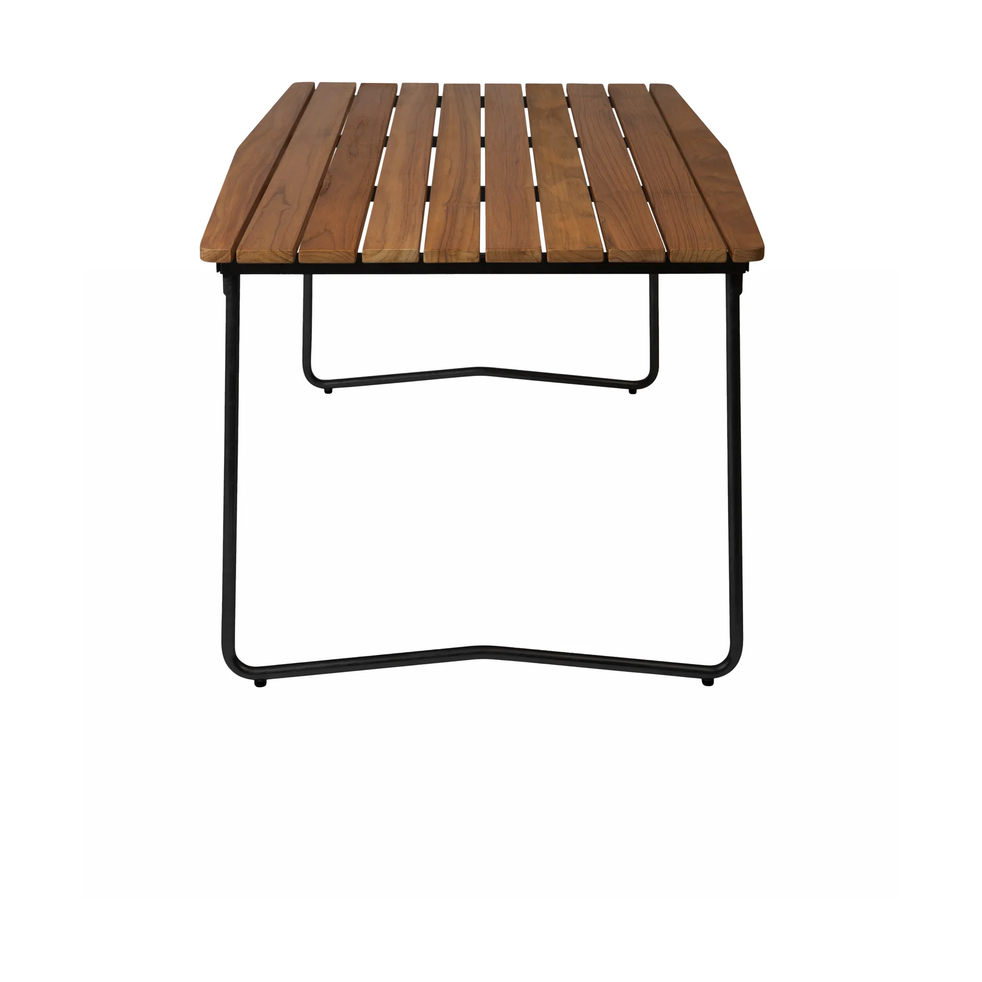 Mesa de comedor B31, Teca sin tratar-negro Grythyttan Stålmöbler