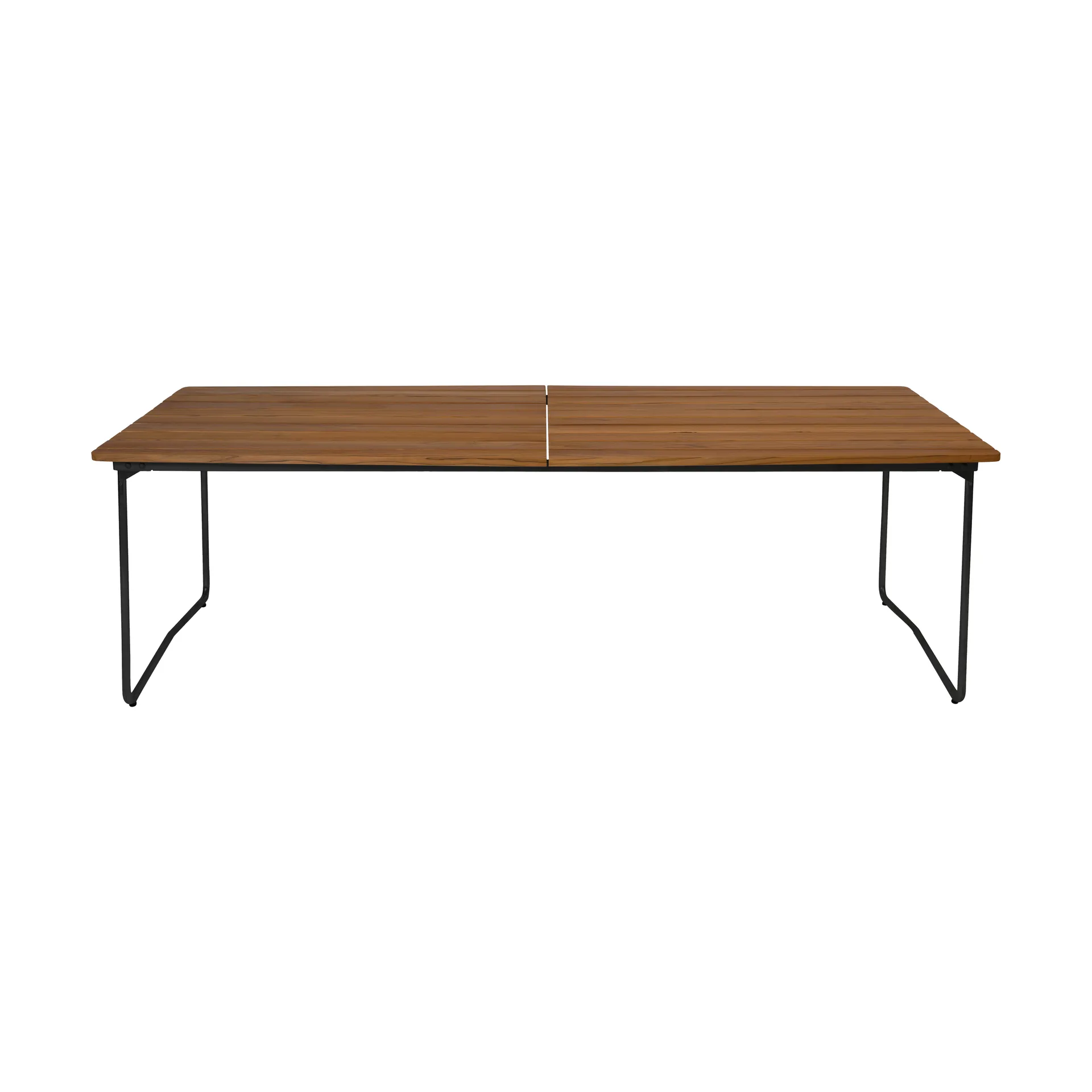 Mesa de comedor B31, Teca sin tratar-negro Grythyttan Stålmöbler