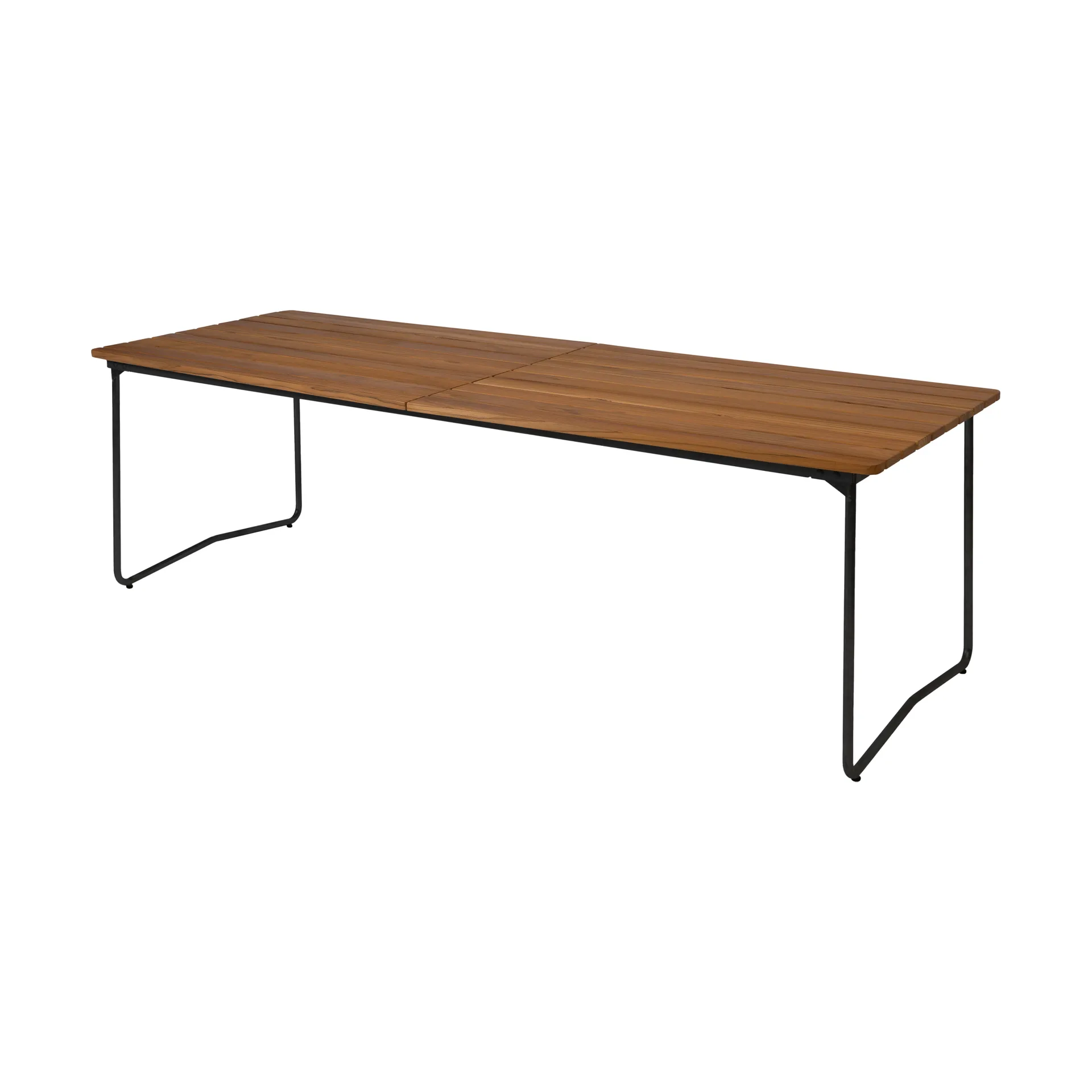 Mesa de comedor B31, Teca sin tratar-negro Grythyttan Stålmöbler