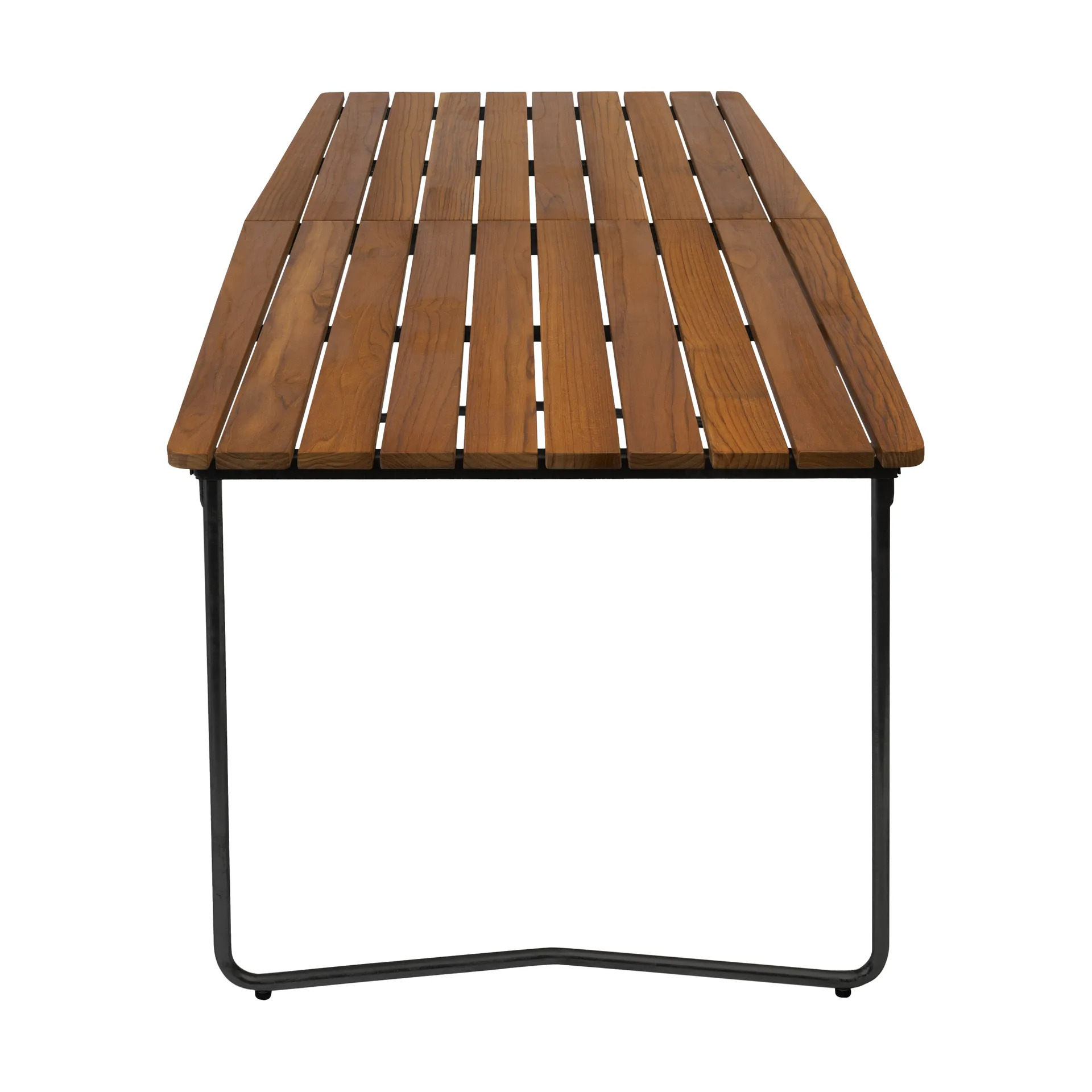 Mesa de comedor B31, Teca sin tratar-negro Grythyttan Stålmöbler