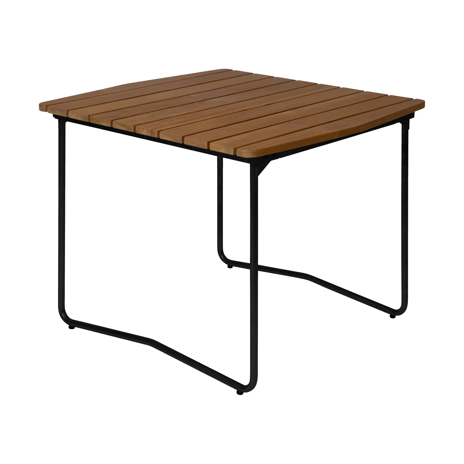 Mesa de comedor B31, Teca sin tratar-negro Grythyttan Stålmöbler