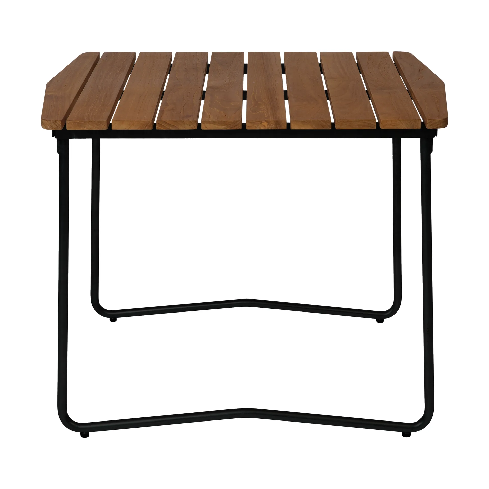 Mesa de comedor B31, Teca sin tratar-negro Grythyttan Stålmöbler