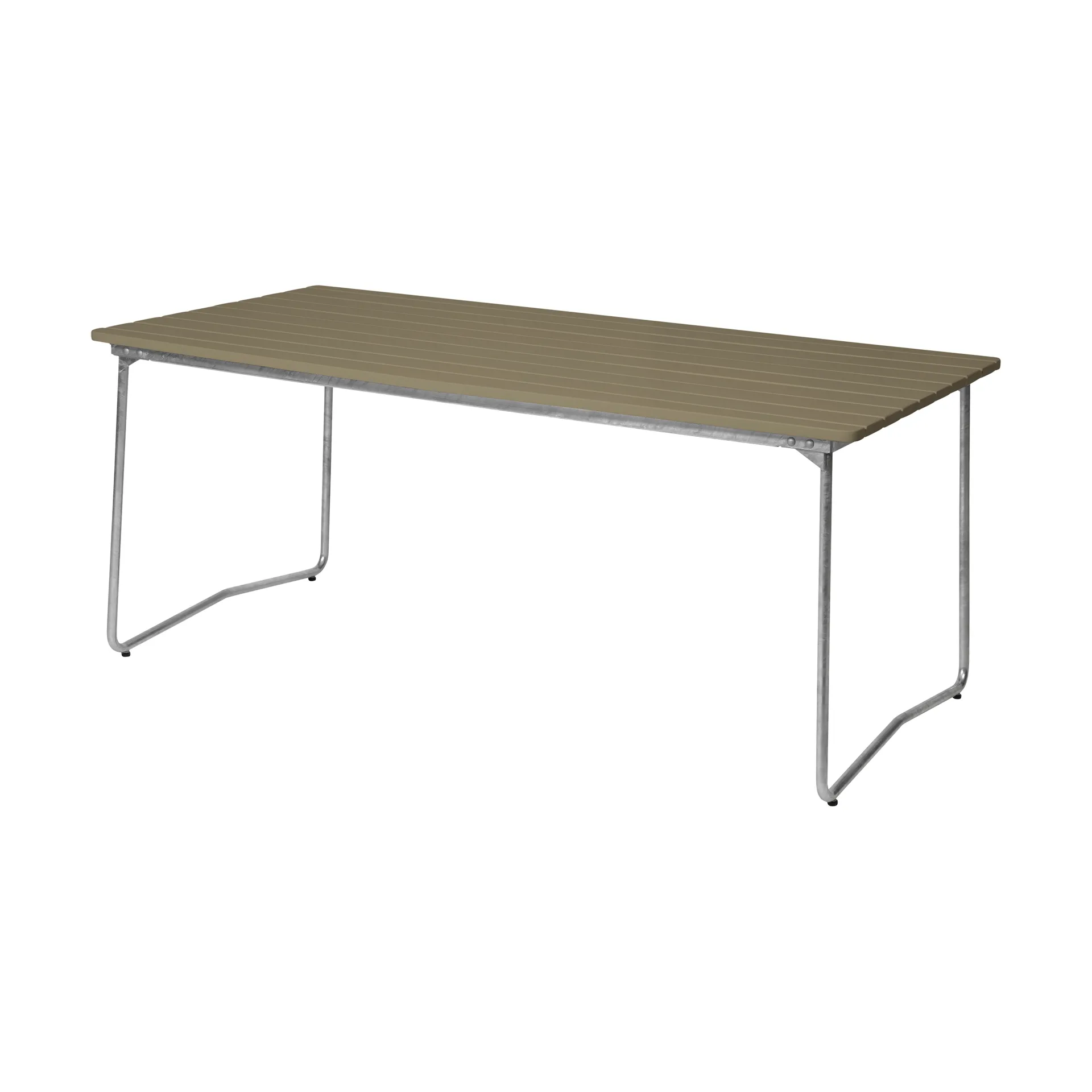 Mesa de comedor B31, Verde claro roble-acero galvanizado Grythyttan Stålmöbler