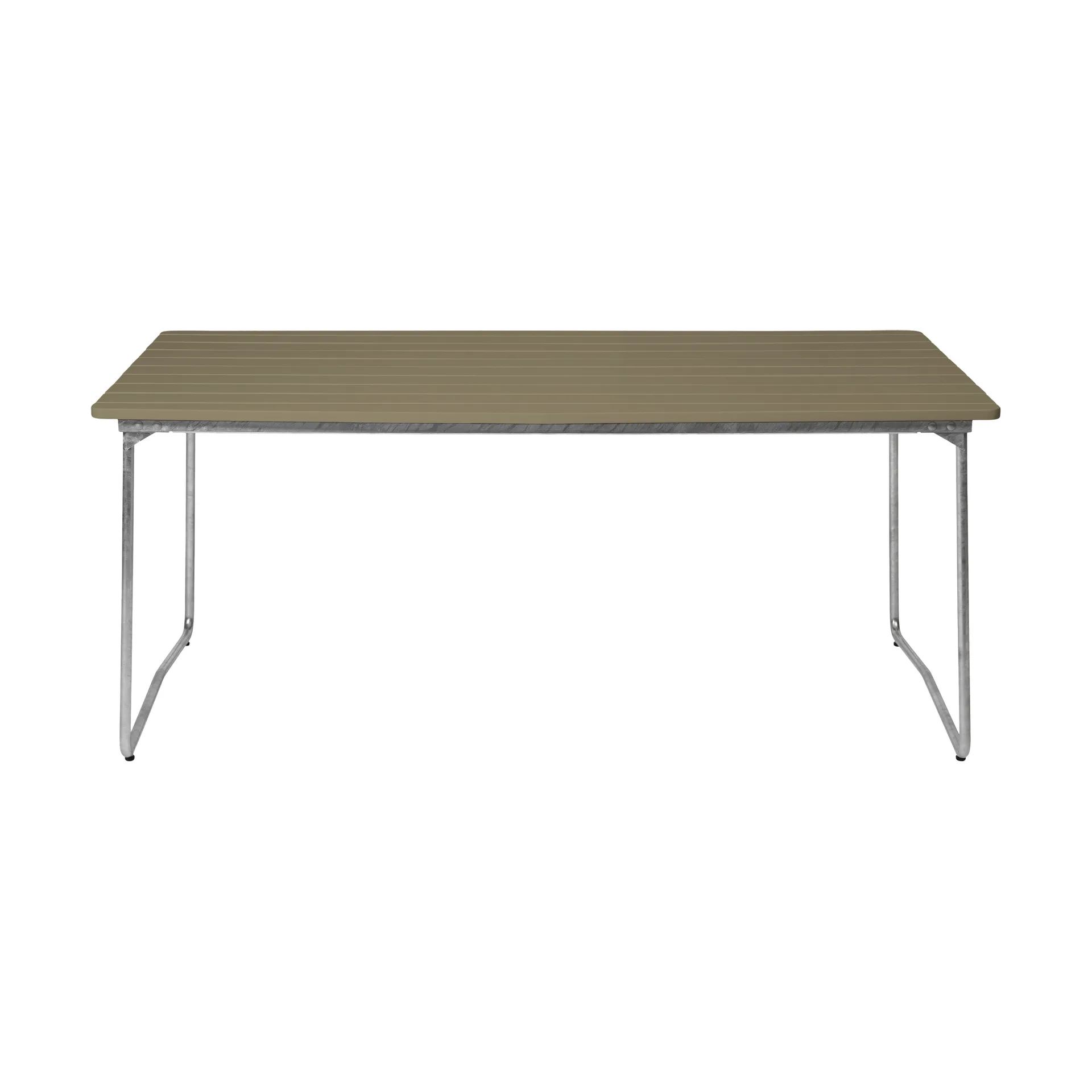 Mesa de comedor B31, Verde claro roble-acero galvanizado Grythyttan Stålmöbler
