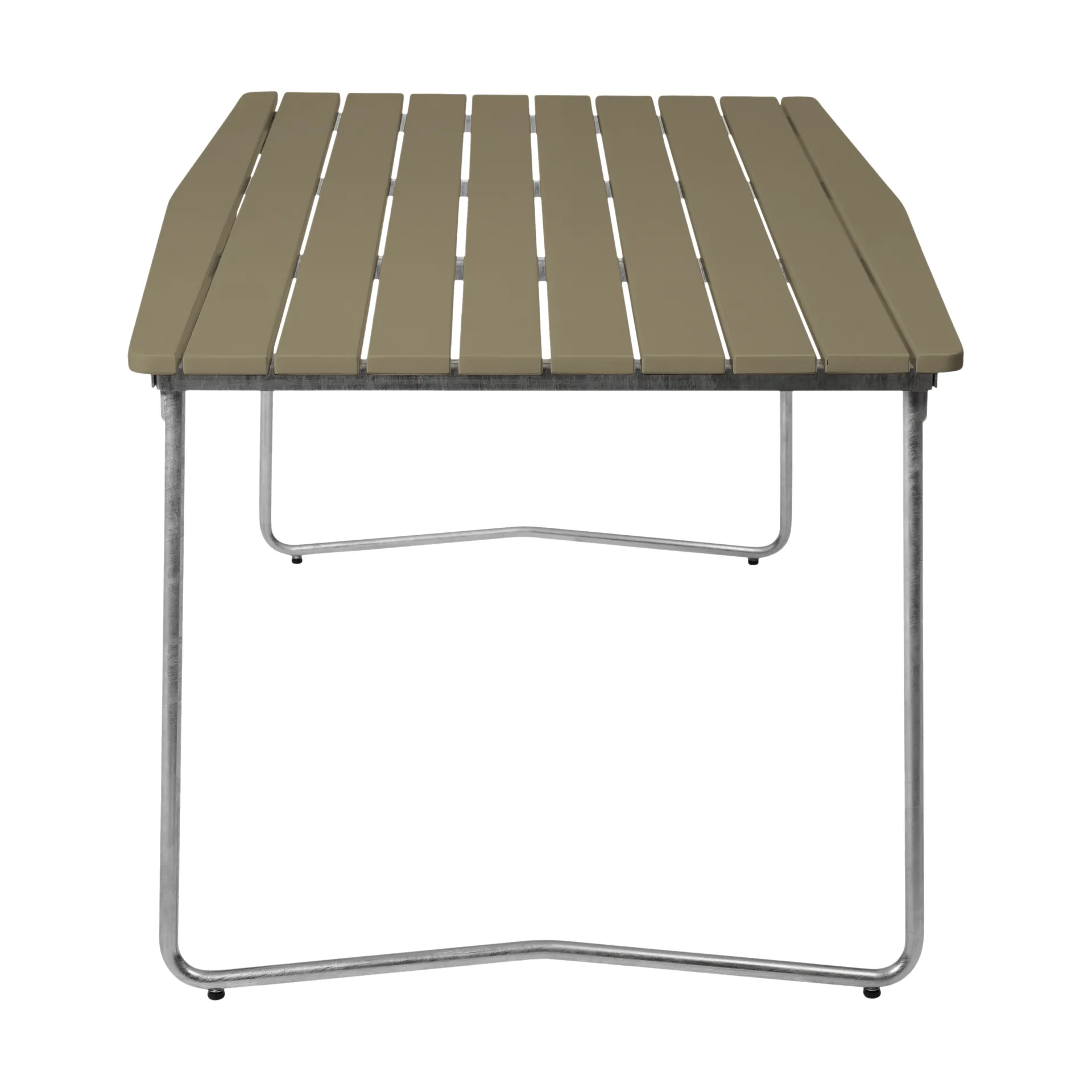 Mesa de comedor B31, Verde claro roble-acero galvanizado Grythyttan Stålmöbler