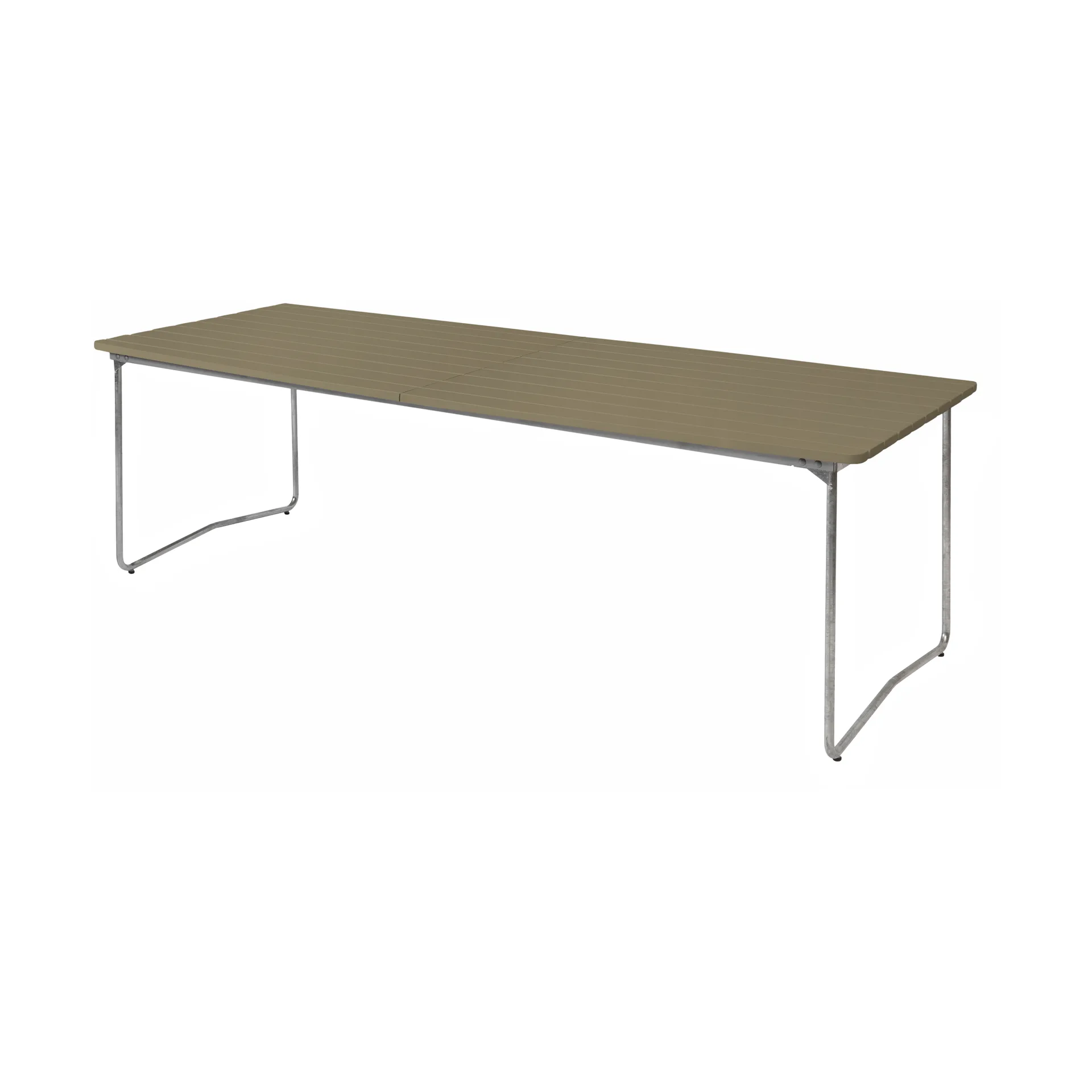 Mesa de comedor B31, Verde claro roble-acero galvanizado Grythyttan Stålmöbler