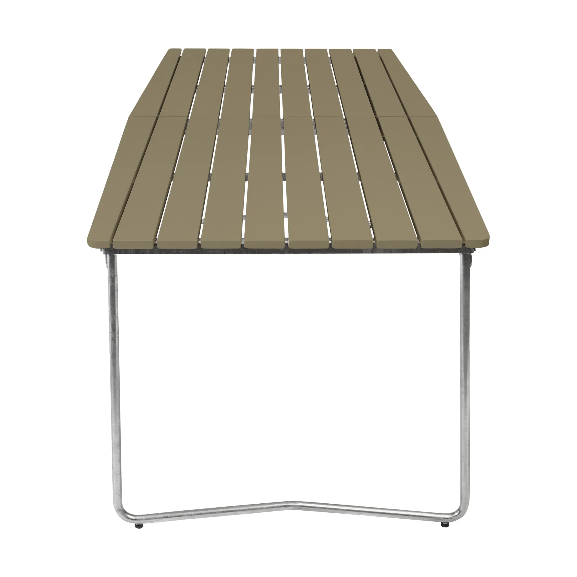 Mesa de comedor B31, Verde claro roble-acero galvanizado Grythyttan Stålmöbler