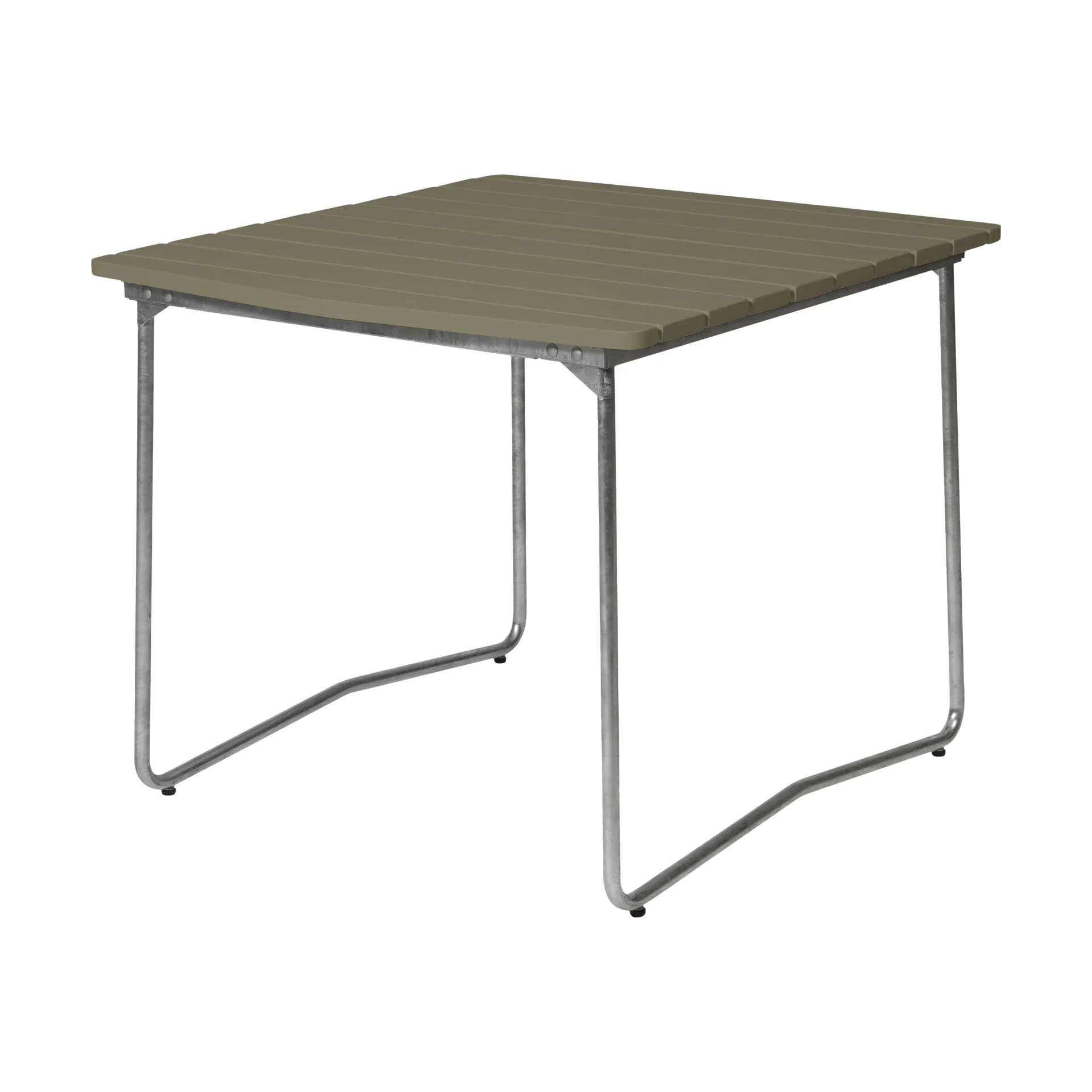 Mesa de comedor B31, Verde claro roble-galvanizada en caliente Grythyttan Stålmöbler