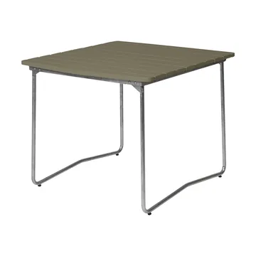 Mesa de comedor B31 - Verde claro roble-galvanizada en caliente - Grythyttan Stålmöbler