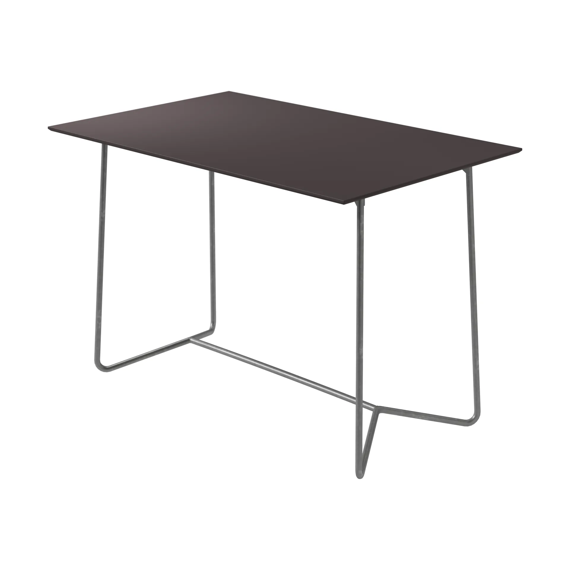 Mesa High Tech, Charcoal laminado compacto–estructura galvanizada en caliente, 110x70 cm Grythyttan Stålmöbler