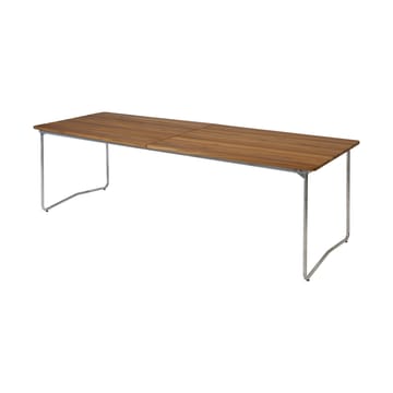 Mesa Table B31 230 cm - Teca sin tratar - patas galvanizadas - Grythyttan Stålmöbler