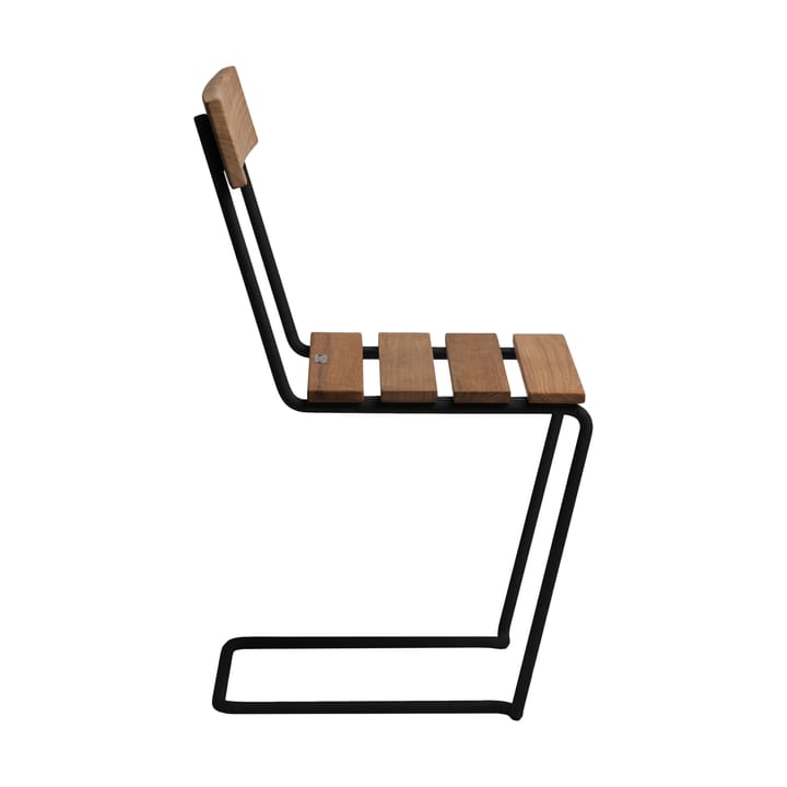 Silla 1, Teca sin tratar-negro Grythyttan Stålmöbler