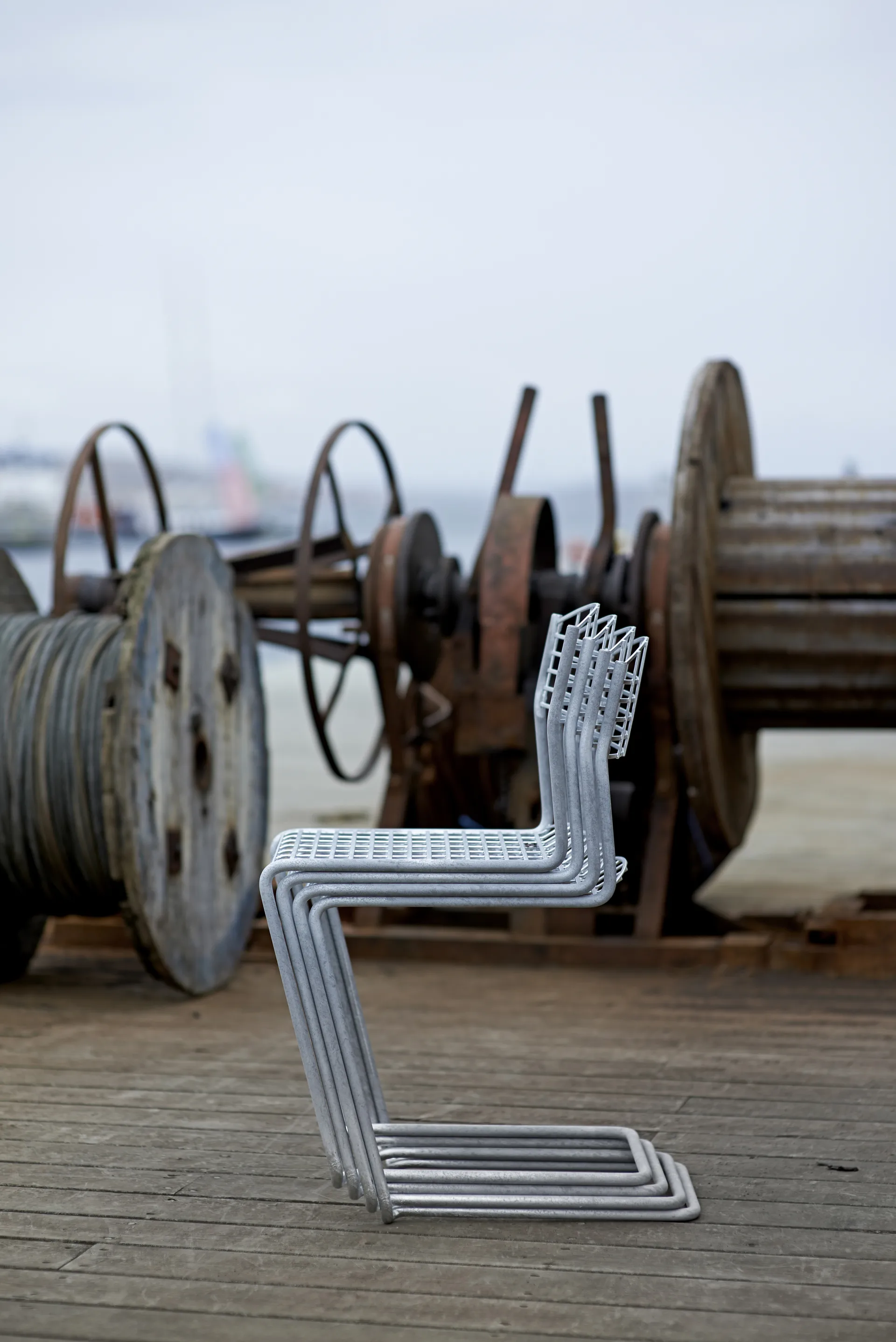 Silla High Tech, Galvanizado en caliente Grythyttan Stålmöbler