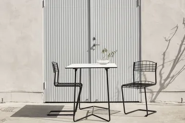 Silla High Tech - Recubrimiento en polvo negro brillante - Grythyttan Stålmöbler
