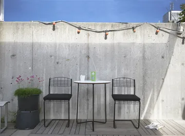 Silla High Tech - Recubrimiento en polvo negro brillante - Grythyttan Stålmöbler
