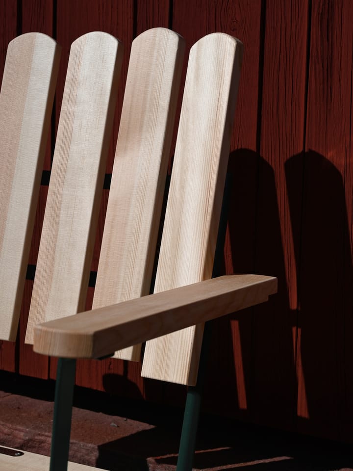 Sillón A2, Pino aceitado-verde Grythyttan Stålmöbler