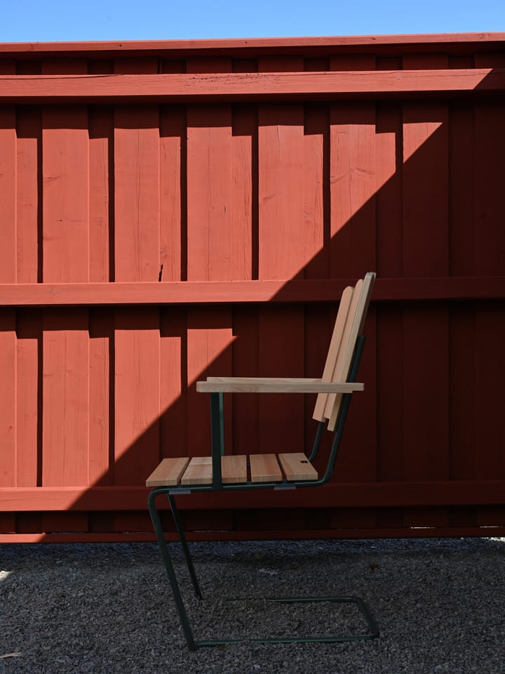 Sillón A2, Pino aceitado-verde Grythyttan Stålmöbler