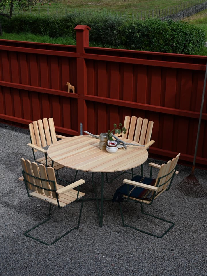 Sillón A2, Pino aceitado-verde Grythyttan Stålmöbler