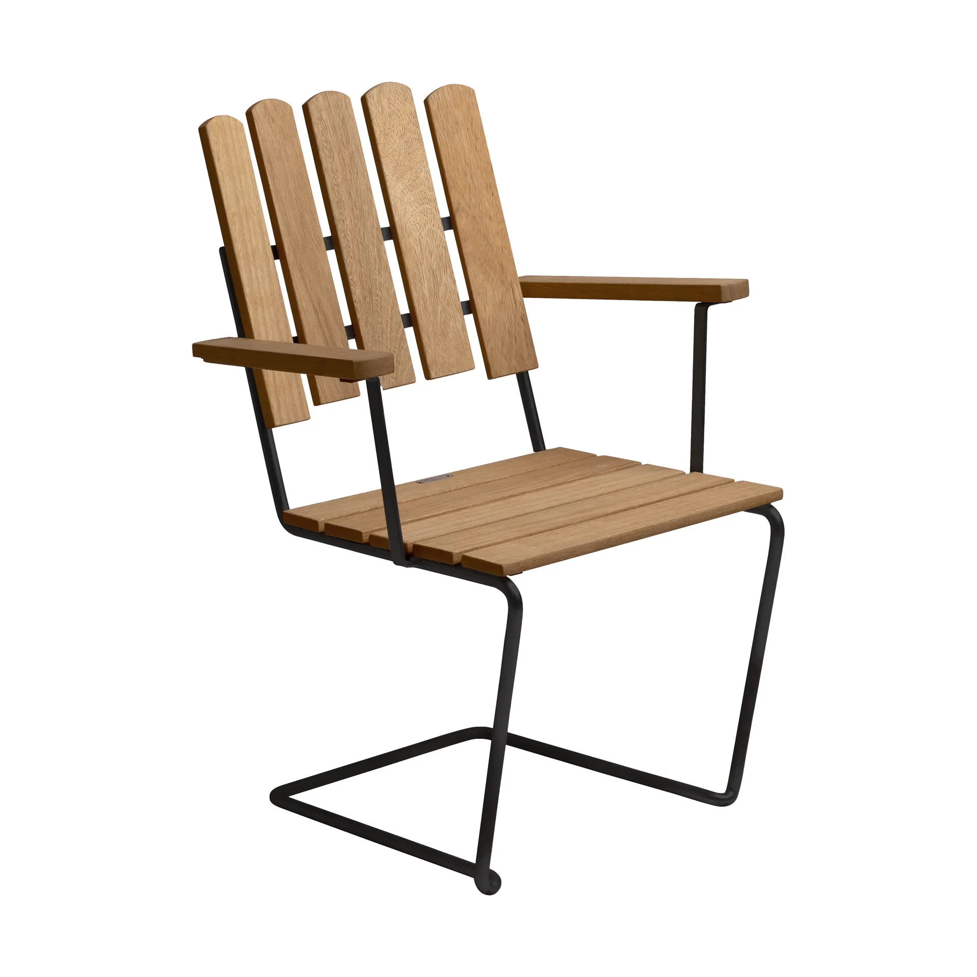 Sillón A2, Roble aceitado-negro Grythyttan Stålmöbler