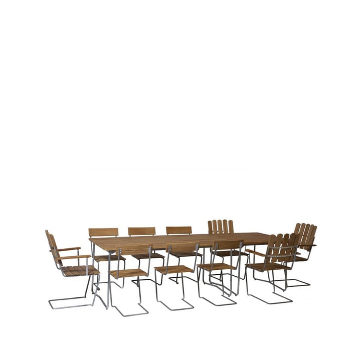 Sillón A2, Teca-estructura galvanizada en caliente Grythyttan Stålmöbler