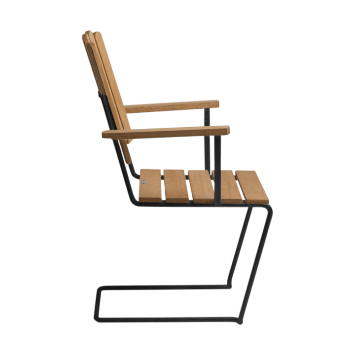 Sillón A2, Teca sin tratar-negro Grythyttan Stålmöbler