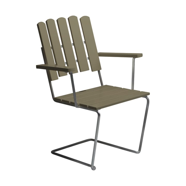 Sillón A2 - Verde claro roble-acero galvanizado - Grythyttan Stålmöbler