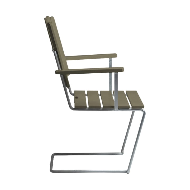Sillón A2, Verde claro roble-acero galvanizado Grythyttan Stålmöbler