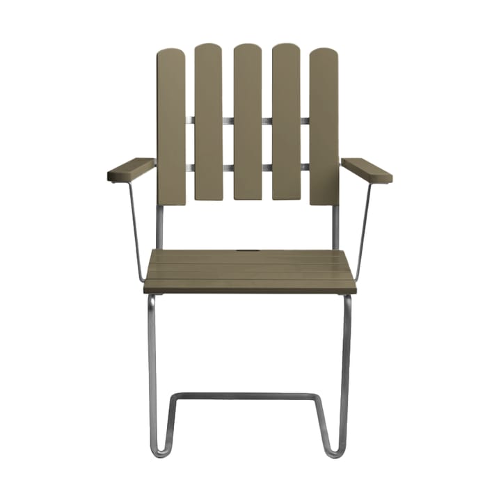Sillón A2, Verde claro roble-acero galvanizado Grythyttan Stålmöbler