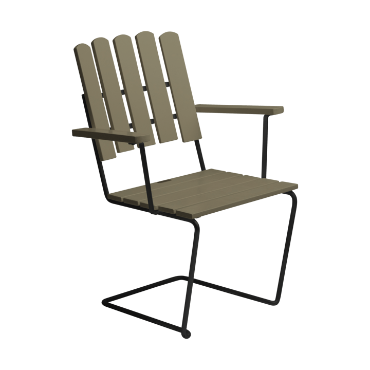 Sillón A2 - Verde claro roble-negro - Grythyttan Stålmöbler