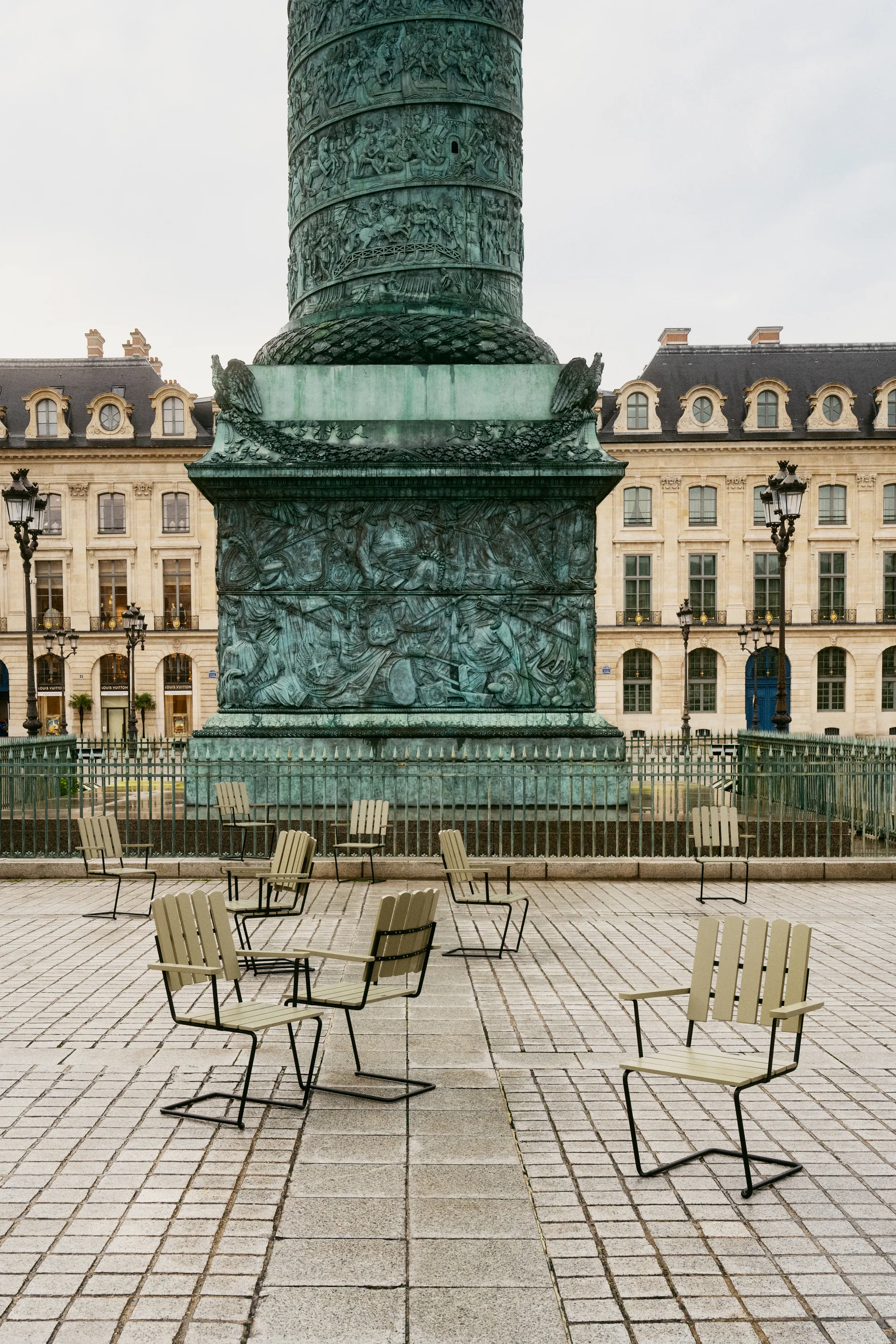 Sillón A2, Verde claro roble-negro Grythyttan Stålmöbler