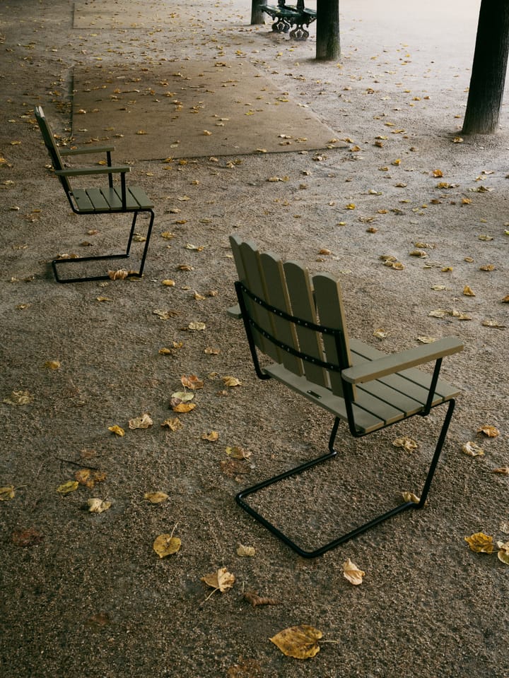 Sillón A2, Verde claro roble-negro Grythyttan Stålmöbler