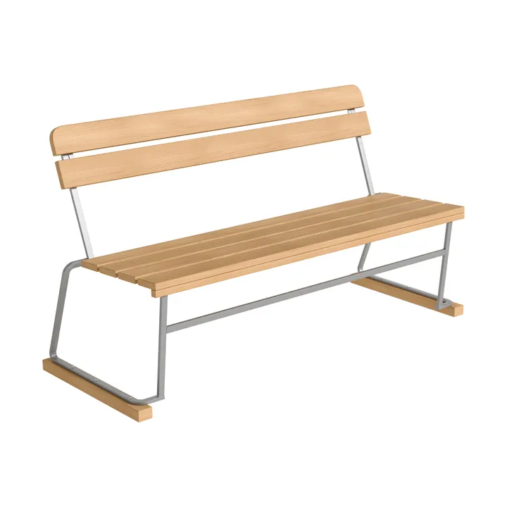 Sofá 3 - Roble aceitado con estructura galvanizada en caliente - Grythyttan Stålmöbler