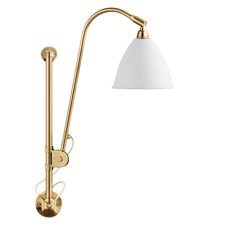 Aplique de pared Bestlite BL5 - Blanco mate-latón - GUBI