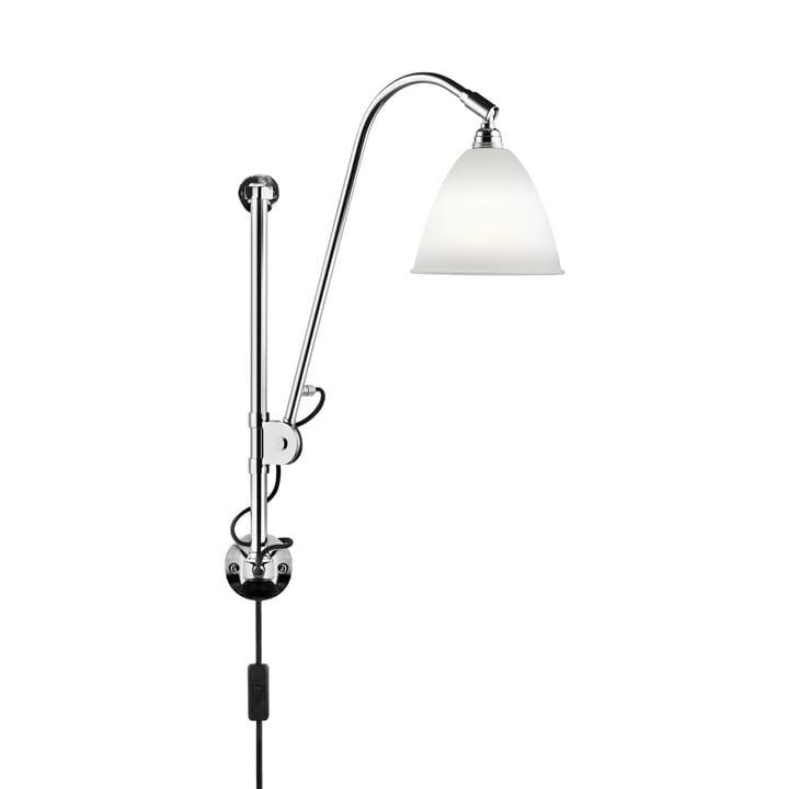 Aplique de pared Bestlite BL5 - Porcelana bone china-cromo - GUBI