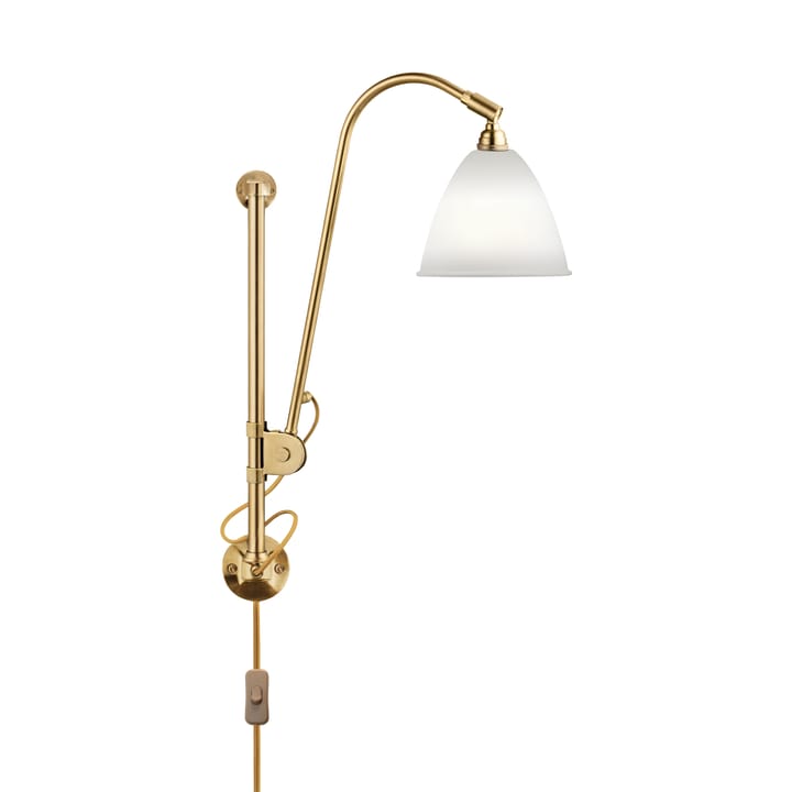 Aplique de pared Bestlite BL5 - Porcelana bone china-latón - GUBI
