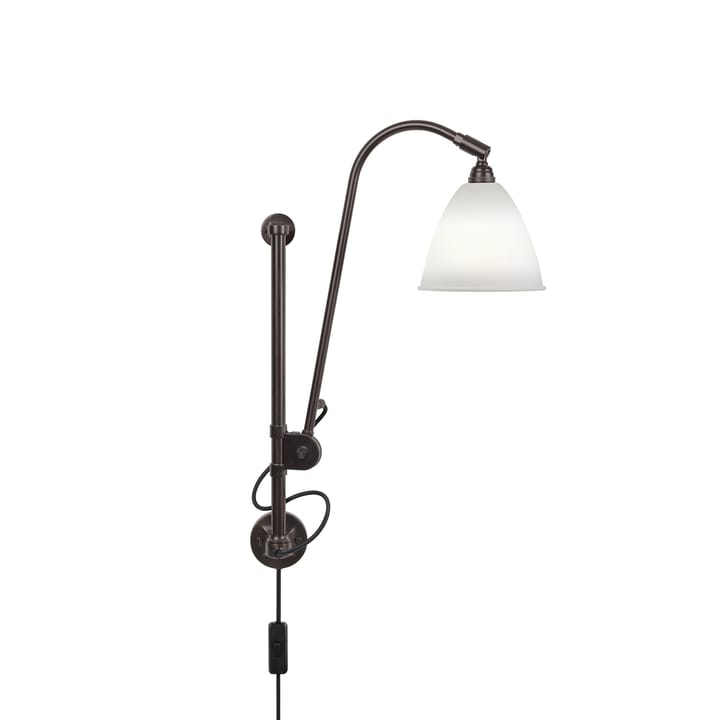 Aplique de pared Bestlite BL5 - Porcelana bone china-negro - GUBI