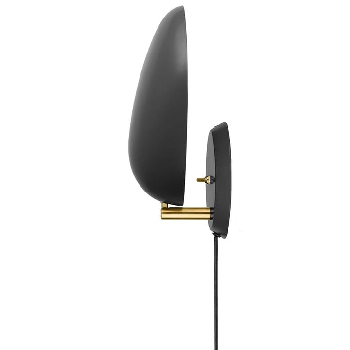 Aplique de pared Cobra, negro GUBI