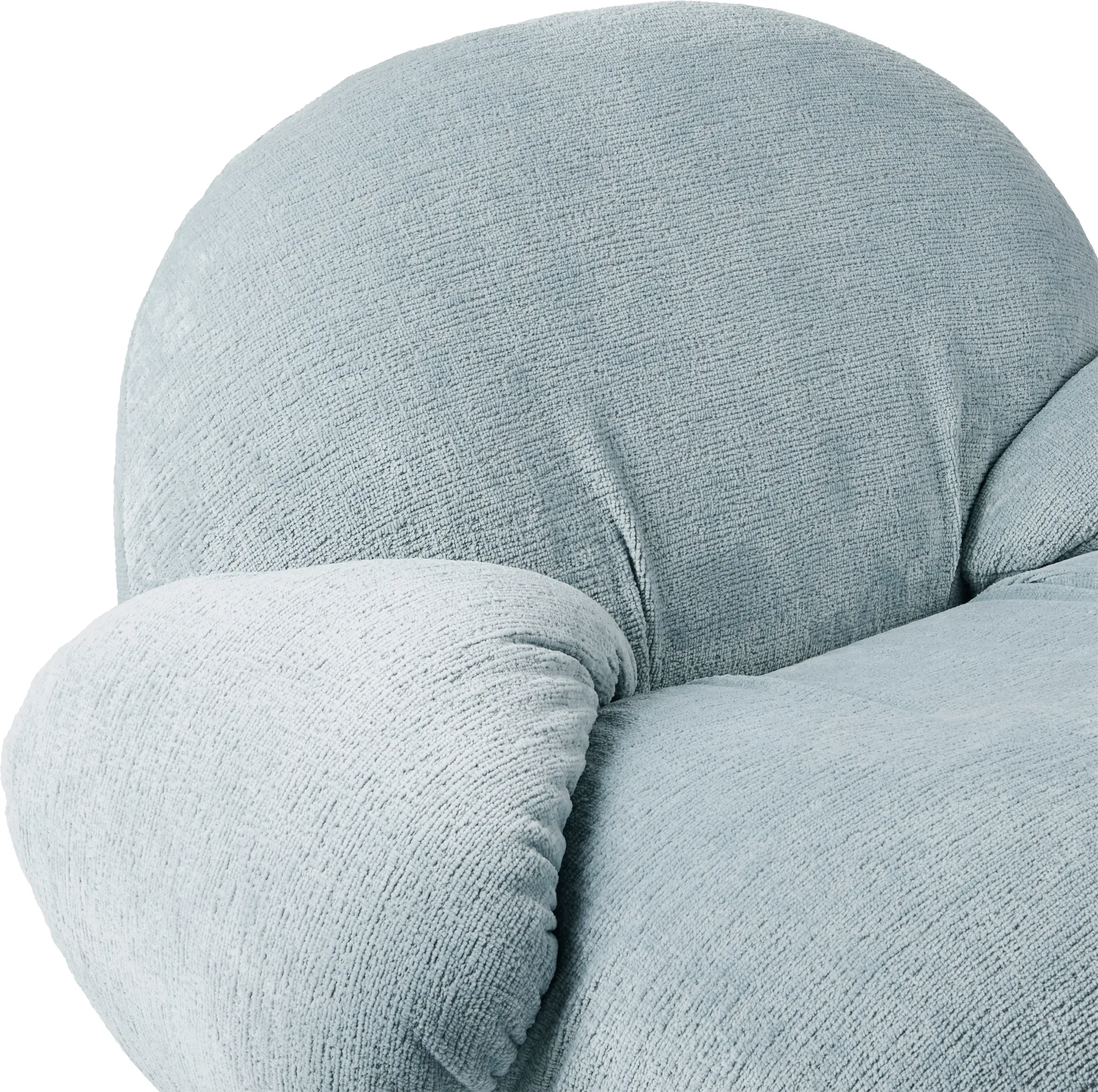 Butaca Lounge con reposabrazos Pacha, Mumble 10-pearl gold GUBI