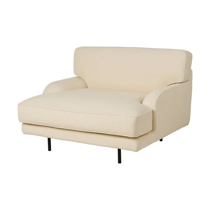 Butaca Lounge Flaneur - Bouclé 001-negro mate - GUBI