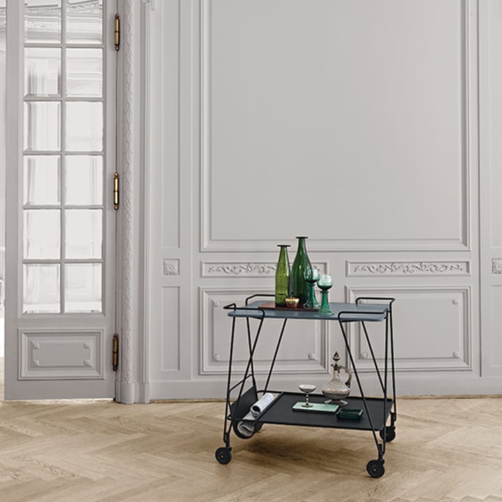 Carro con ruedas Matégot Trolley, Black GUBI