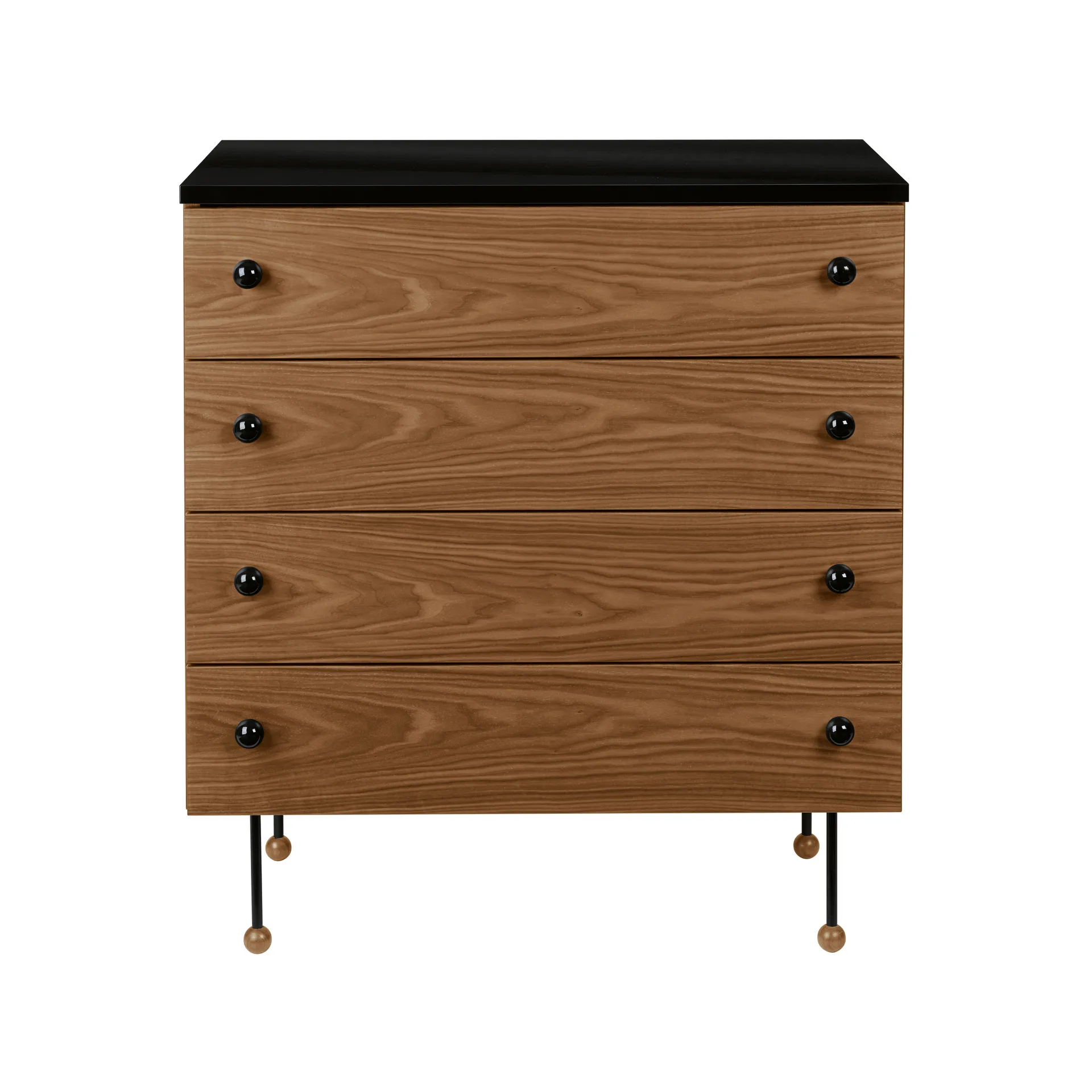 Cómoda 62 Dresser, American walnut, 4 cajones GUBI