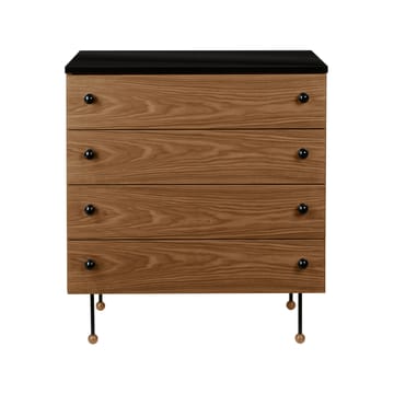 Cómoda 62 Dresser - American walnut, 4 cajones - GUBI