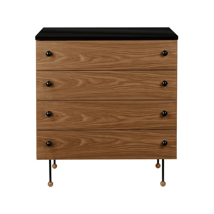 Cómoda 62 Dresser - American walnut, 4 cajones - GUBI