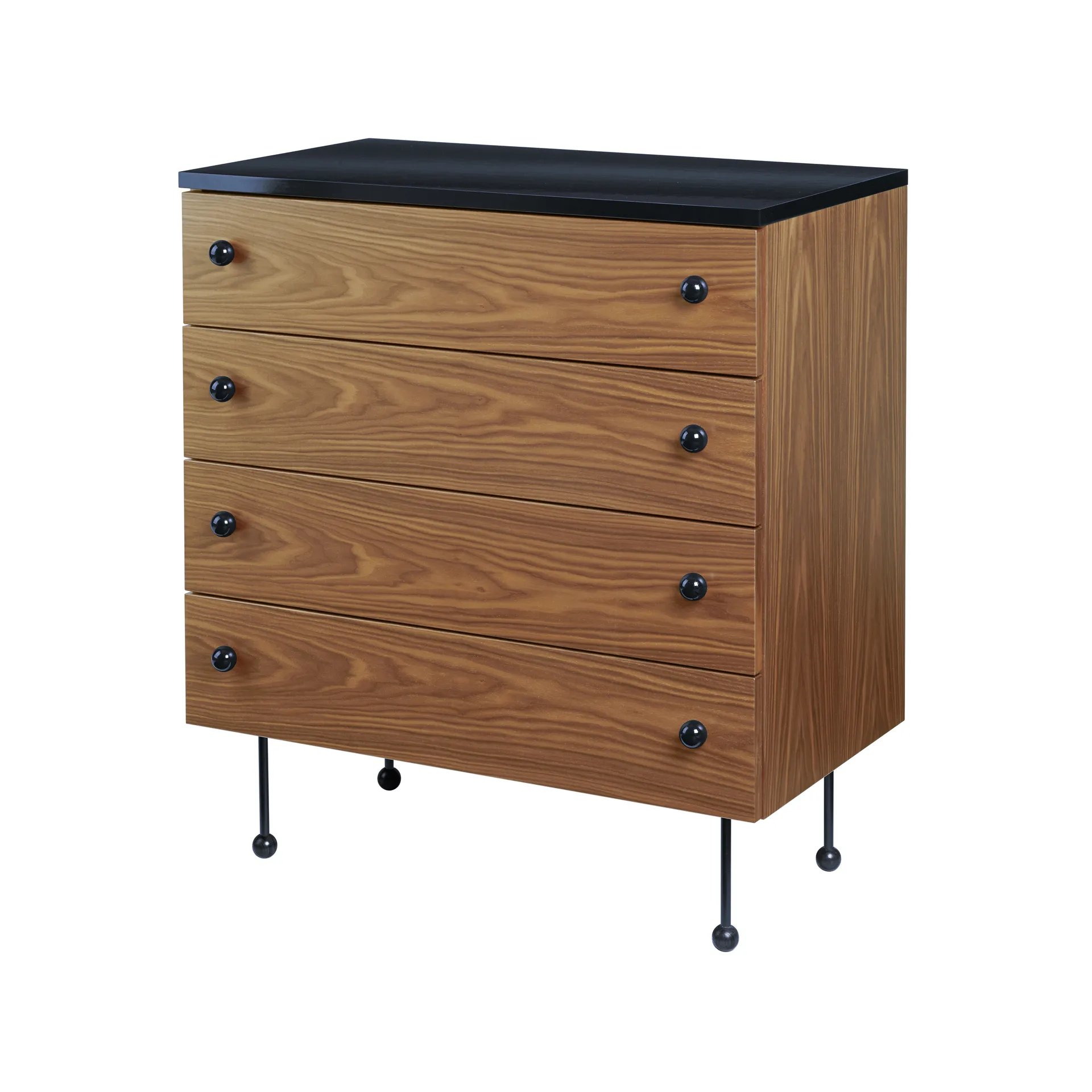 Cómoda 62 Dresser, American walnut, 4 cajones GUBI