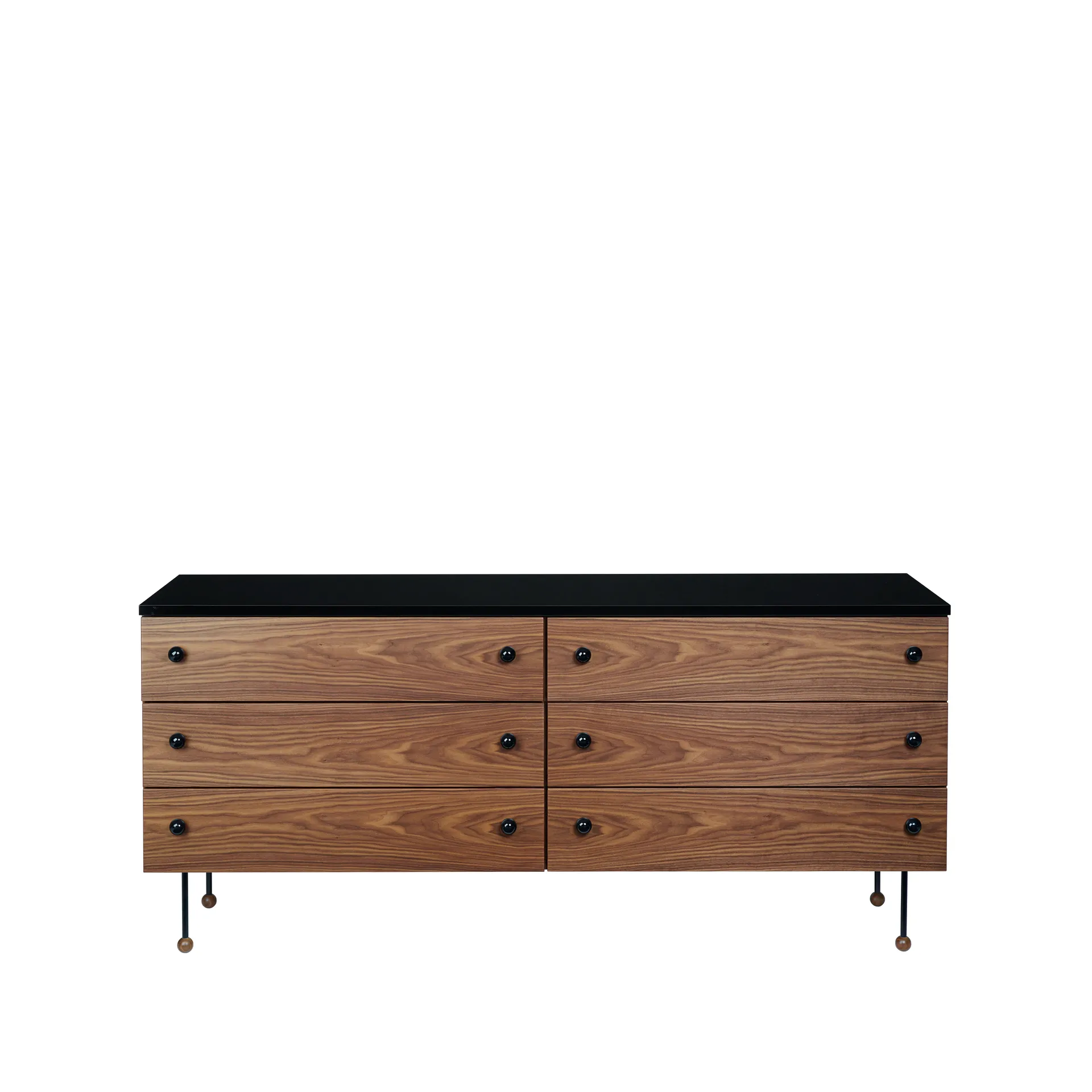 Cómoda 62 Dresser, American walnut, 6 cajones GUBI